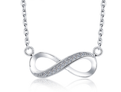 Infinity Forever Love Silver Necklace