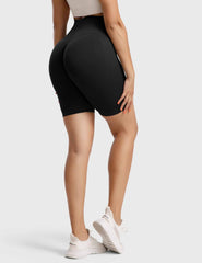 High-Rise Scrunch Seamless Shorts