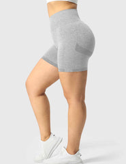 High-Rise Scrunch Seamless Shorts