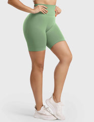 High-Rise Scrunch Seamless Shorts