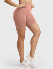 High-Rise Scrunch Seamless Shorts