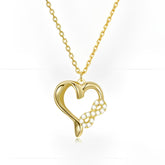Infinity Open Heart Pendant Necklace
