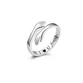 Adjustable I Love You Forever Hug Rings