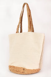 Nataly Woven Tote - Natural/Cream - Goupick