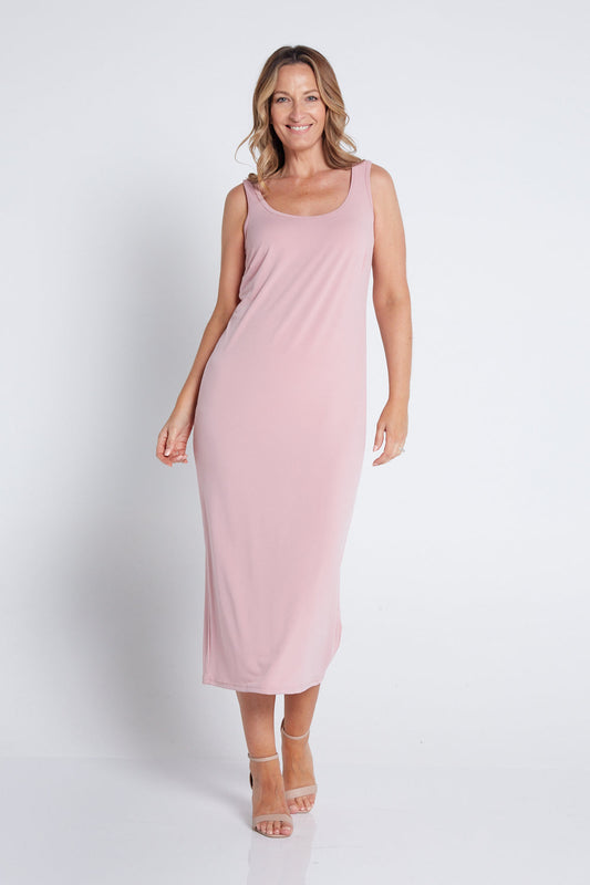 Norma Midi Stretch Slip - Blush - Goupick