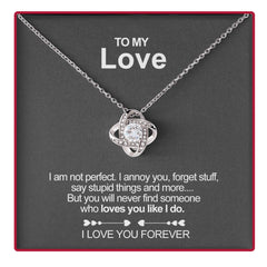 White Gold Necklace with Real Rose