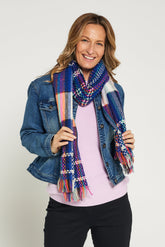 Shay Scarf - Royal Blue/Multi - Goupick