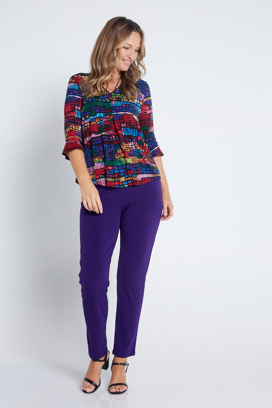 Laura Pants - Purple - Goupick