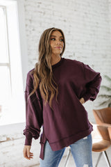 Alexis Oversized French Terry Sweater - Goupick