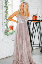 Kara Pleated Gown - Size 12 - Goupick