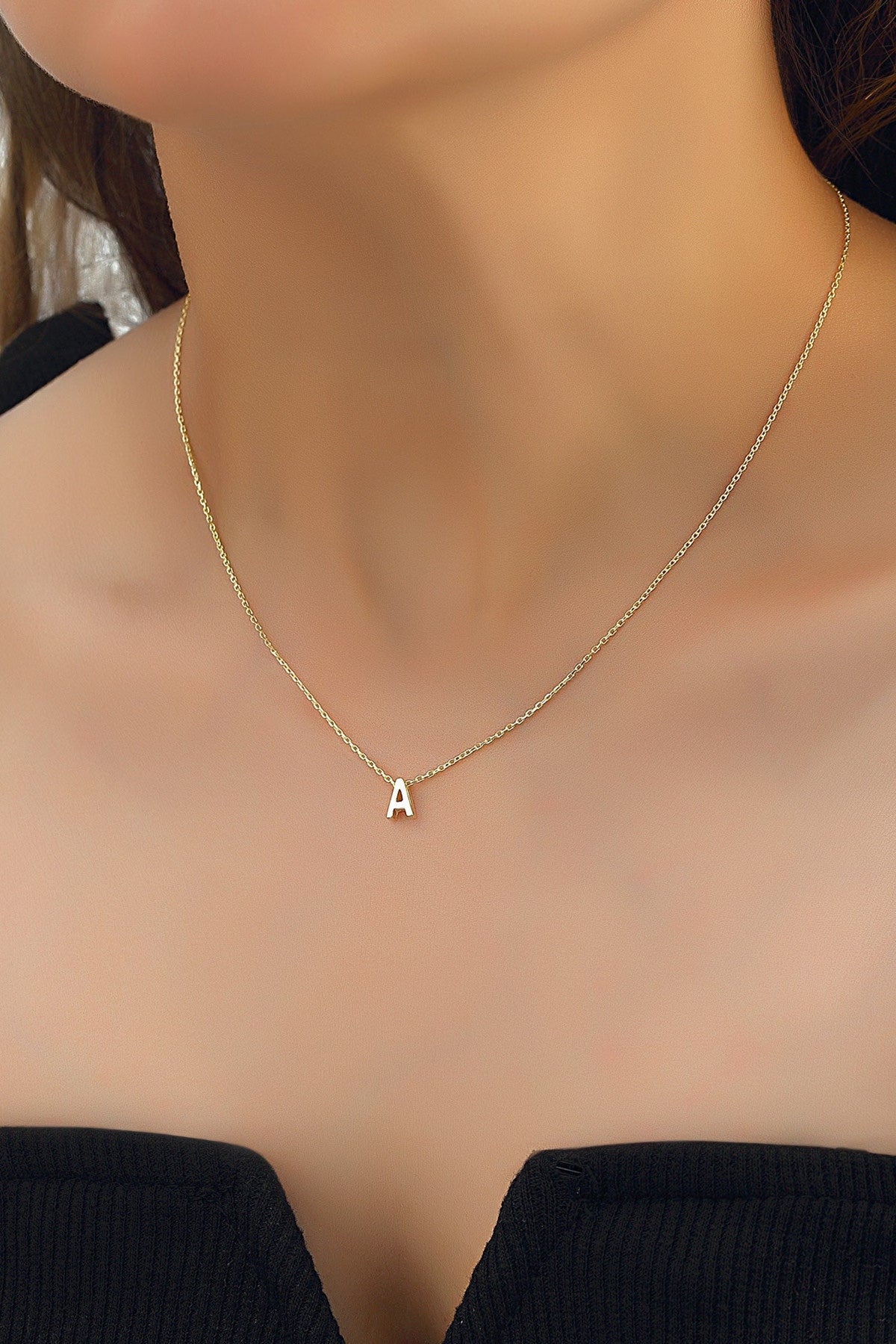 Personalized Custom Initial Letter Necklace