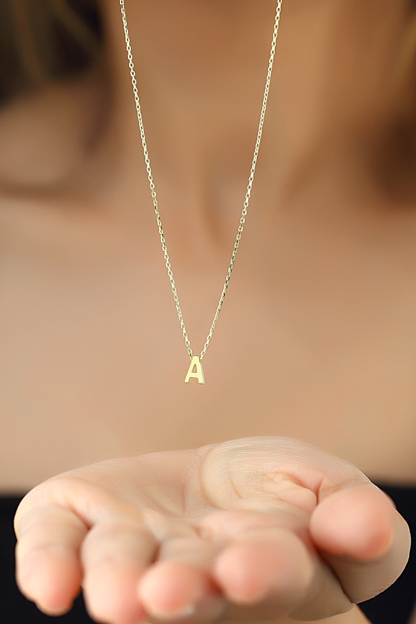 Personalized Custom Initial Letter Necklace