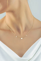 Personalised 14K Gold Plated Initial Necklace