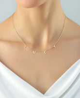 Personalised 14K Gold Plated Initial Necklace