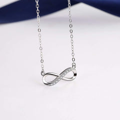 Infinity Forever Love Silver Necklace