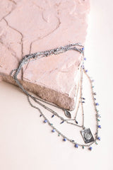 Silver Charm Layer Necklace - Goupick