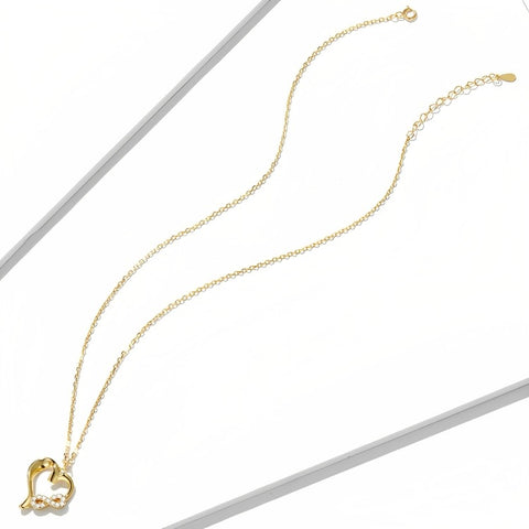 Infinity Open Heart Pendant Necklace