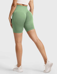 High-Rise Scrunch Seamless Shorts