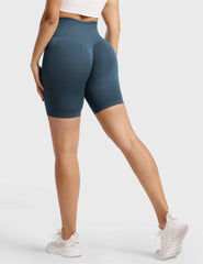 High-Rise Scrunch Seamless Shorts