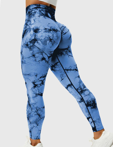 High-Rise Booty Scrunch Seamless Tie Dye Leggings