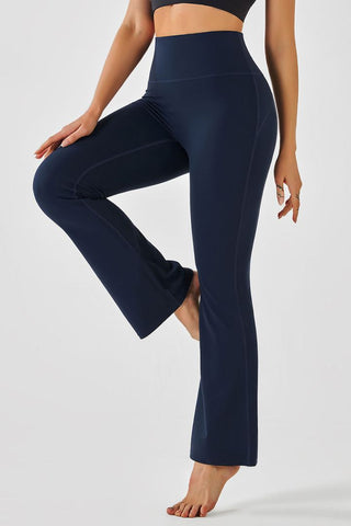 Active High Waist Flare Yoga Pants | Stretch Nylon Spandex