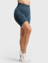 High-Rise Scrunch Seamless Shorts