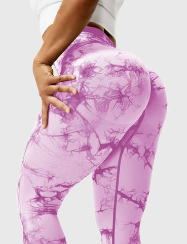 High-Rise Booty Scrunch Seamless Tie Dye Leggings