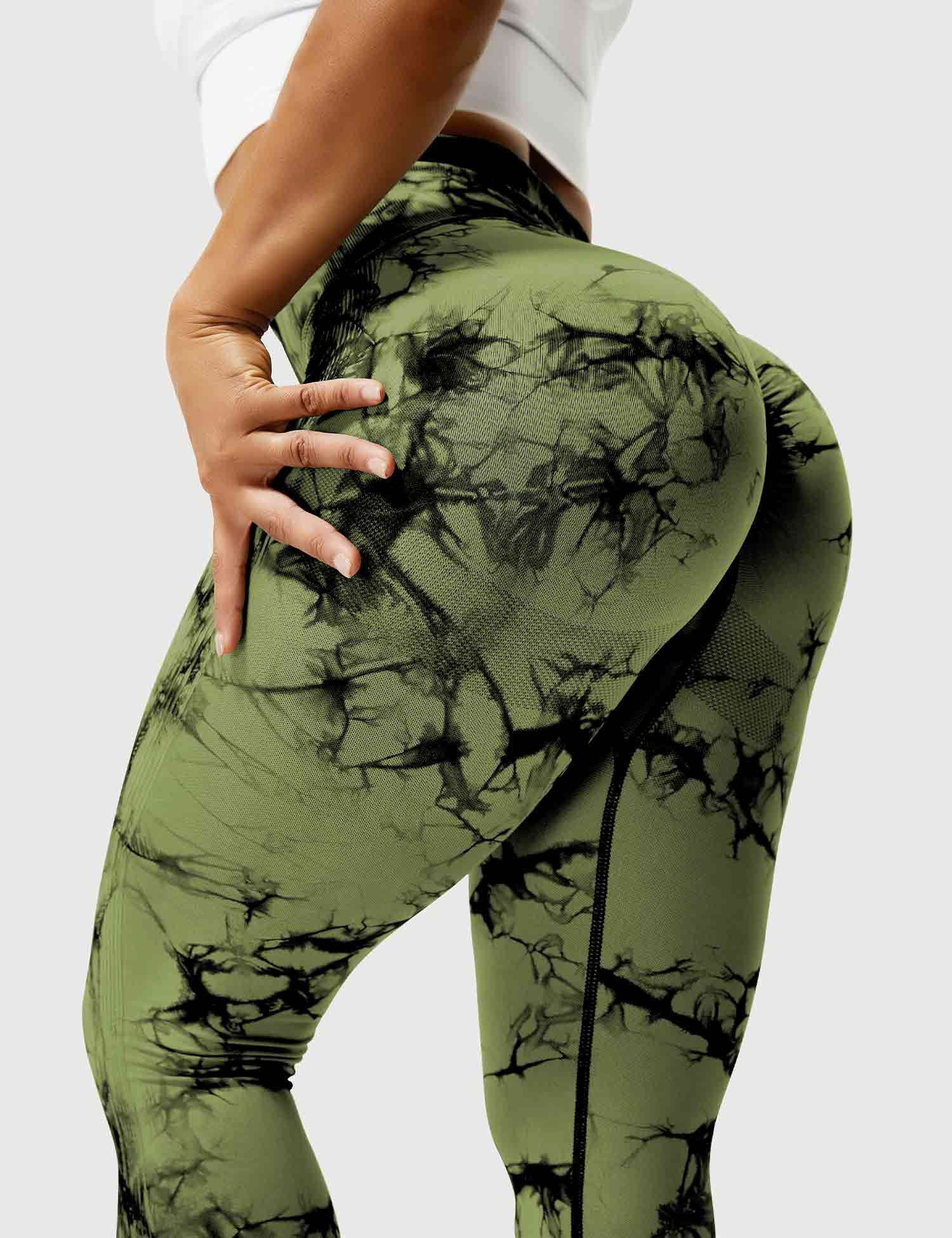 High-Rise Booty Scrunch Seamless Tie Dye Leggings