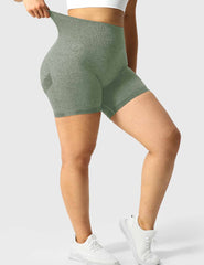 High-Rise Scrunch Seamless Shorts