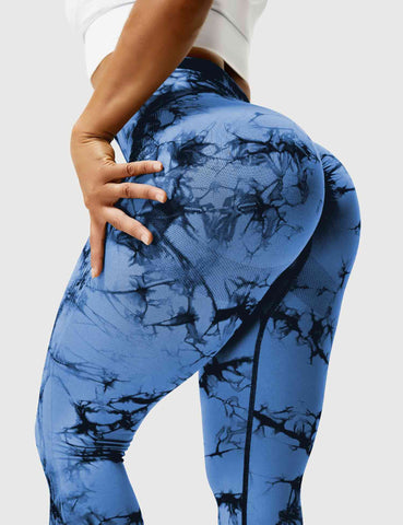 High-Rise Booty Scrunch Seamless Tie Dye Leggings