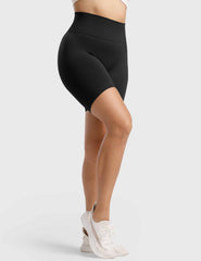 High-Rise Scrunch Seamless Shorts