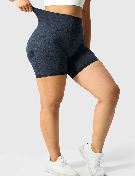 High-Rise Scrunch Seamless Shorts