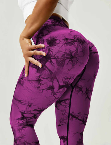 High-Rise Booty Scrunch Seamless Tie Dye Leggings