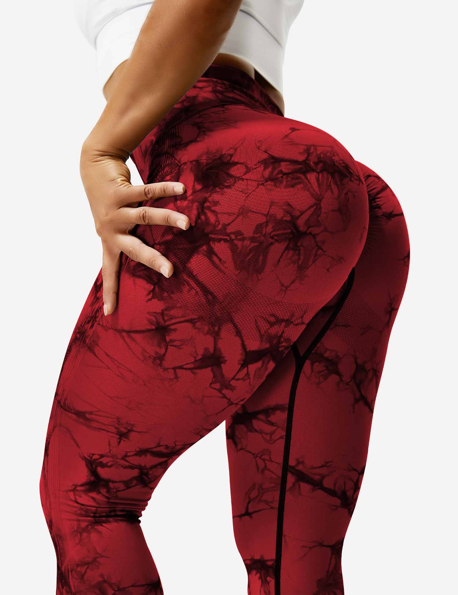 High-Rise Booty Scrunch Seamless Tie Dye Leggings