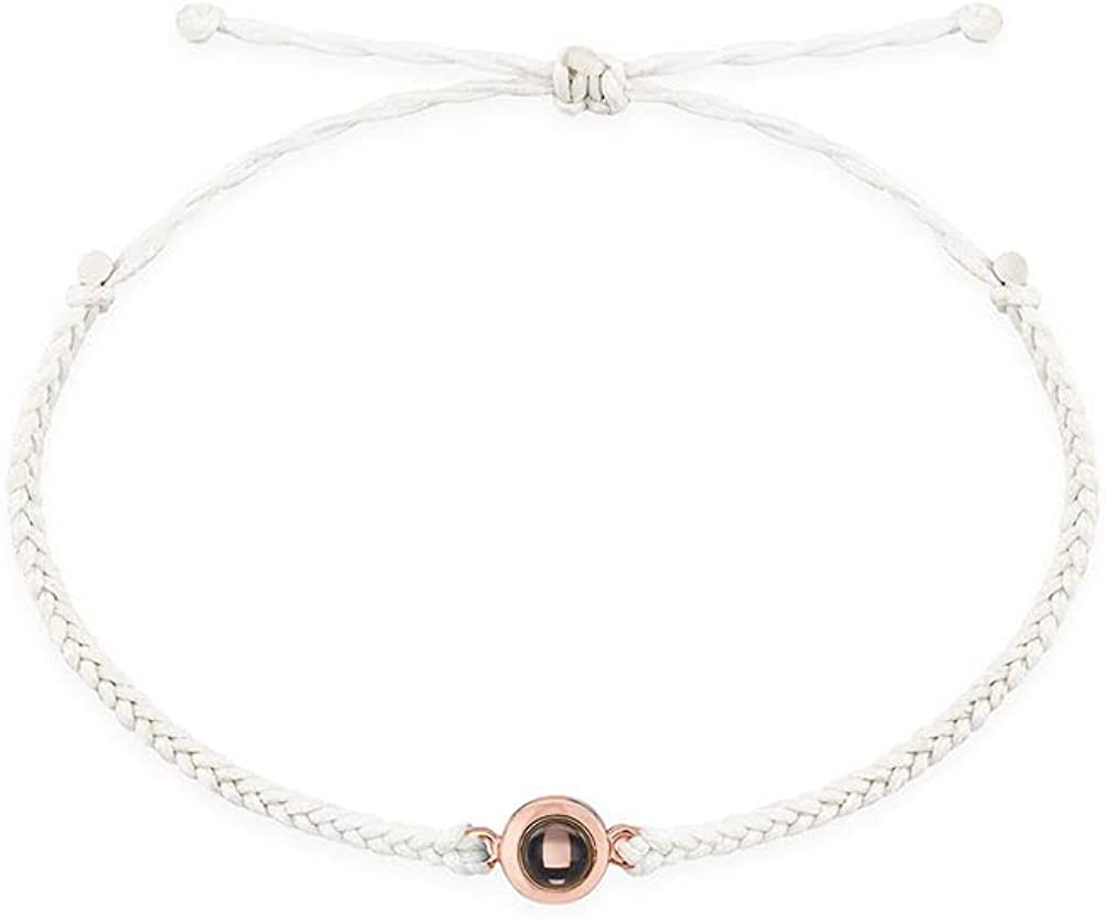 Personalised Circle Photo Projection Bracelet