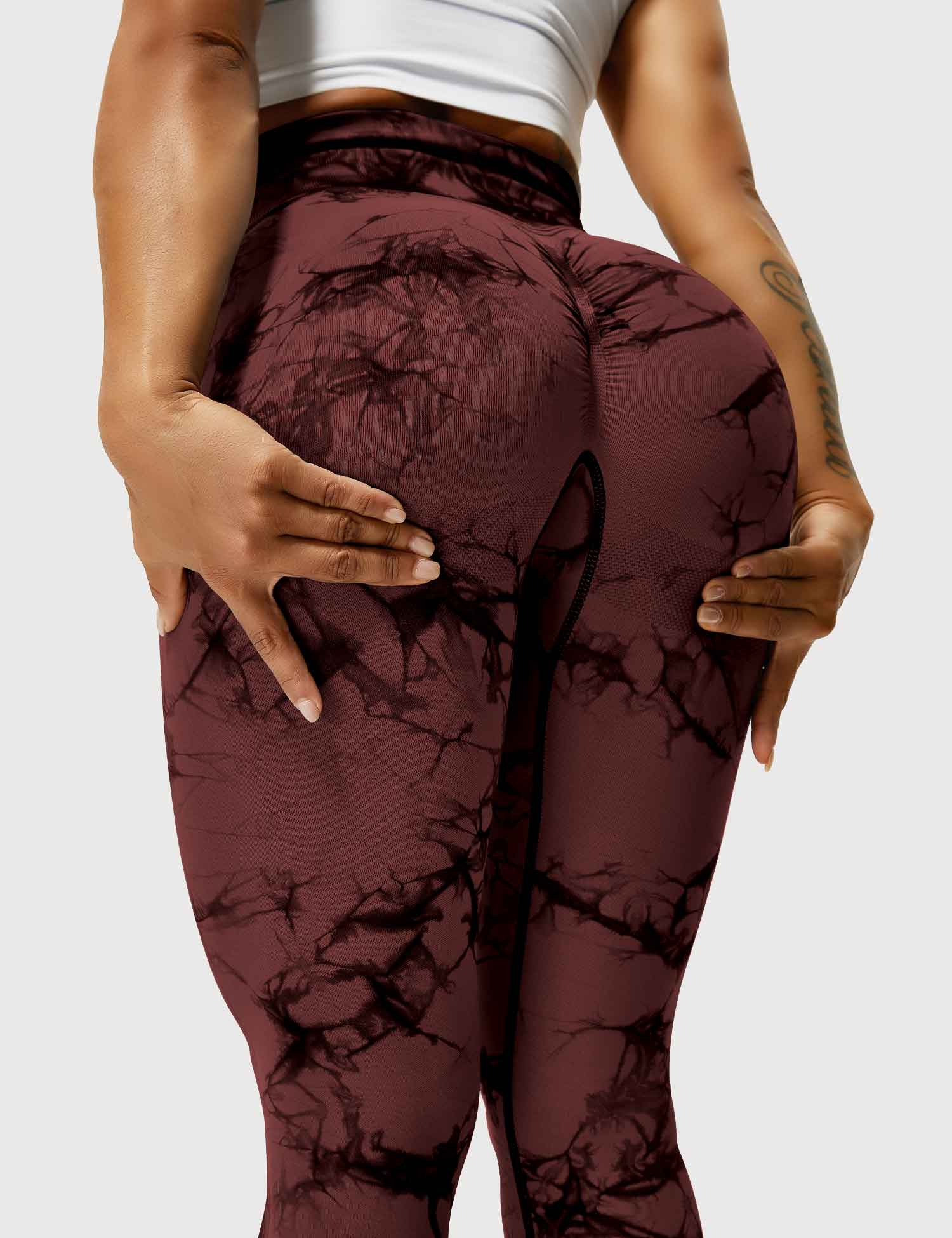 High-Rise Booty Scrunch Seamless Tie Dye Leggings