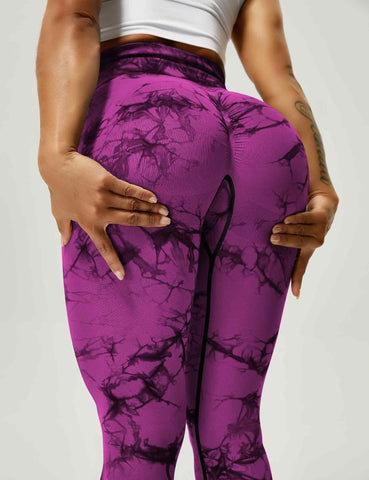 High-Rise Booty Scrunch Seamless Tie Dye Leggings