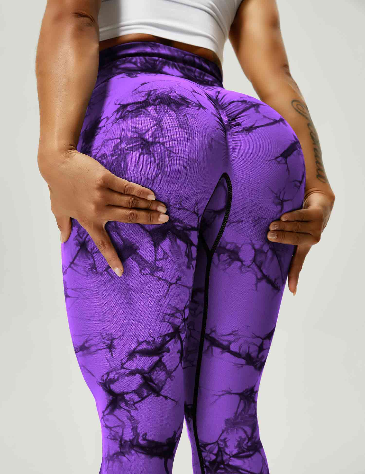 High-Rise Booty Scrunch Seamless Tie Dye Leggings