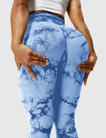 High-Rise Booty Scrunch Seamless Tie Dye Leggings