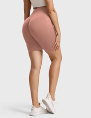 High-Rise Scrunch Seamless Shorts