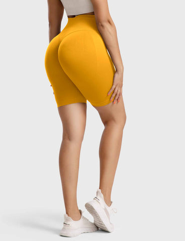 High-Rise Scrunch Seamless Shorts for Women