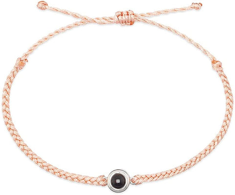 Personalised Circle Photo Projection Bracelet