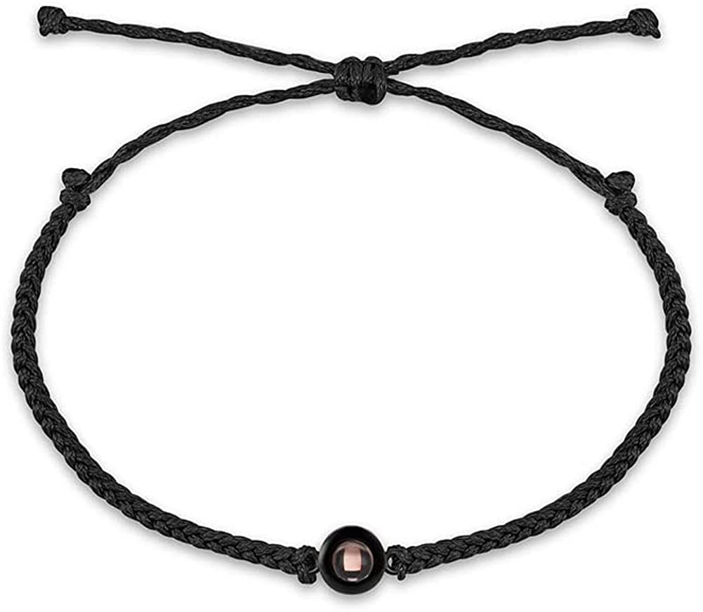 Personalised Circle Photo Projection Bracelet