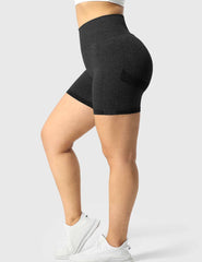 High-Rise Scrunch Seamless Shorts