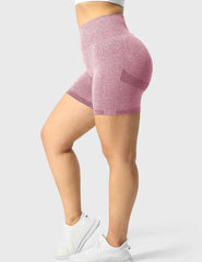 High-Rise Scrunch Seamless Shorts
