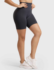 High-Rise Scrunch Seamless Shorts