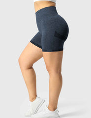 High-Rise Scrunch Seamless Shorts