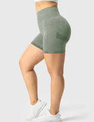 High-Rise Scrunch Seamless Shorts