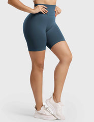 High-Rise Scrunch Seamless Shorts