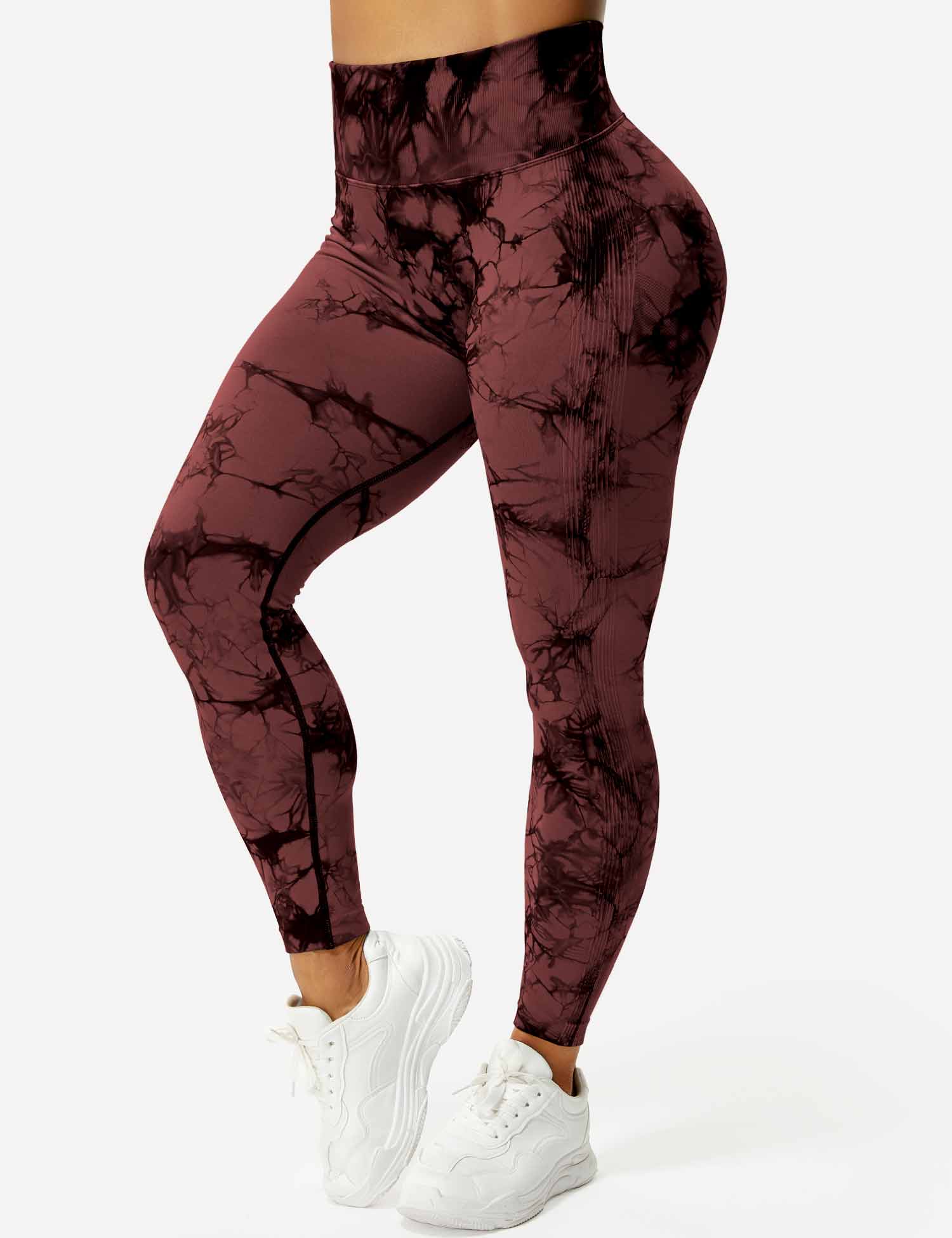 High-Rise Booty Scrunch Seamless Tie Dye Leggings